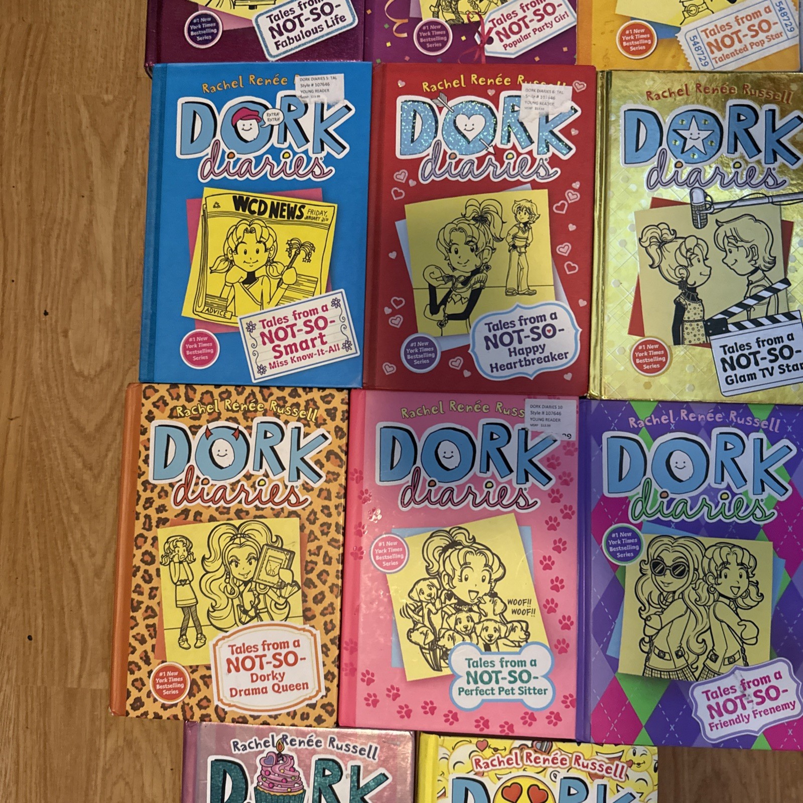 Dork Diaries Book Series Set Rachel Renee Russell Hardcover Lot 1-14 Bundle