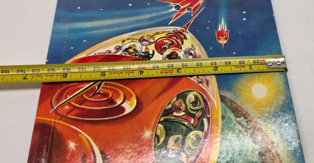 Vintage 1952 Space Ship To The Moon Hardcover Book Rand Mcnally