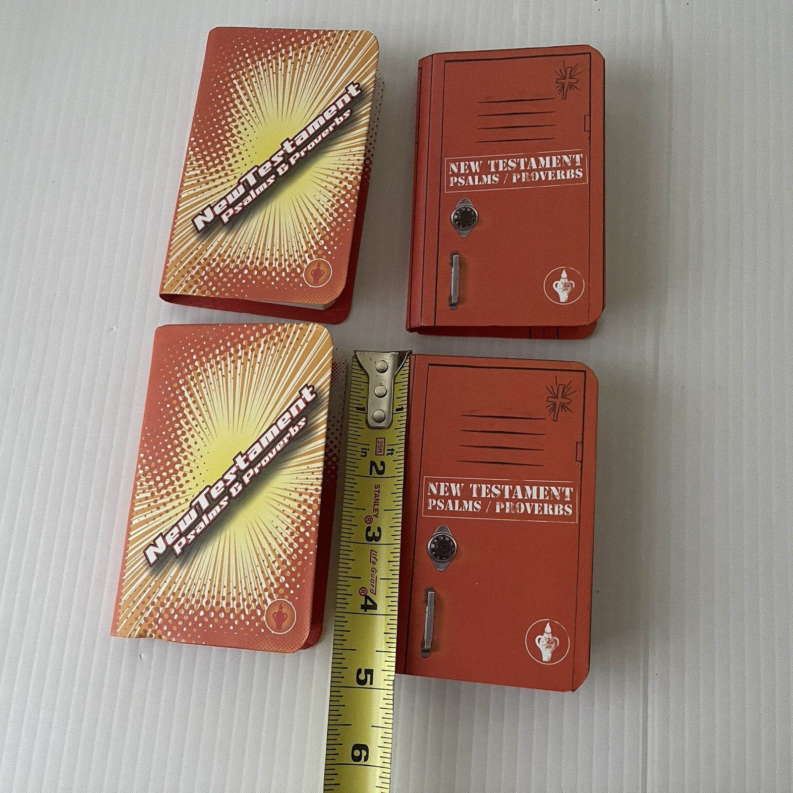 New Testament Bibles Lot Of 4 Gideon Pocket Mini Small Psalms Proverbs