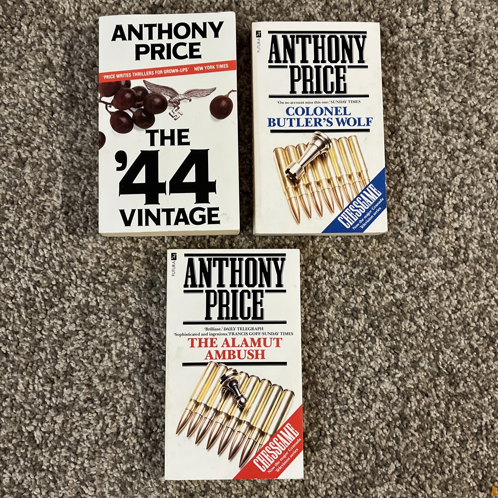 lot of 3 Anthony Price – Suspence Paperback Books