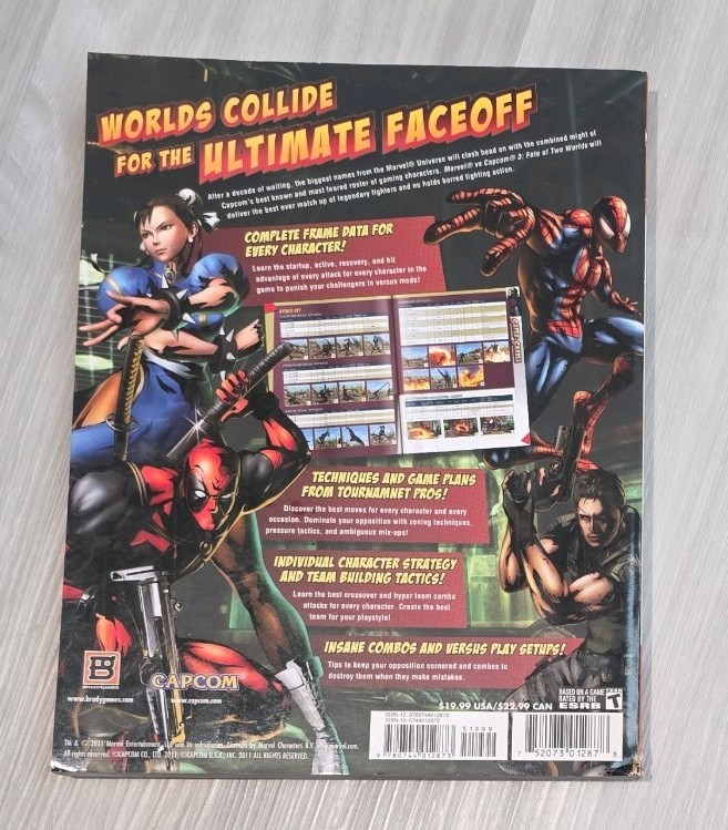 Brady Games Marvel Vs Capcom 3 Strategy Guide – Clean – Excellent – Pls Read
