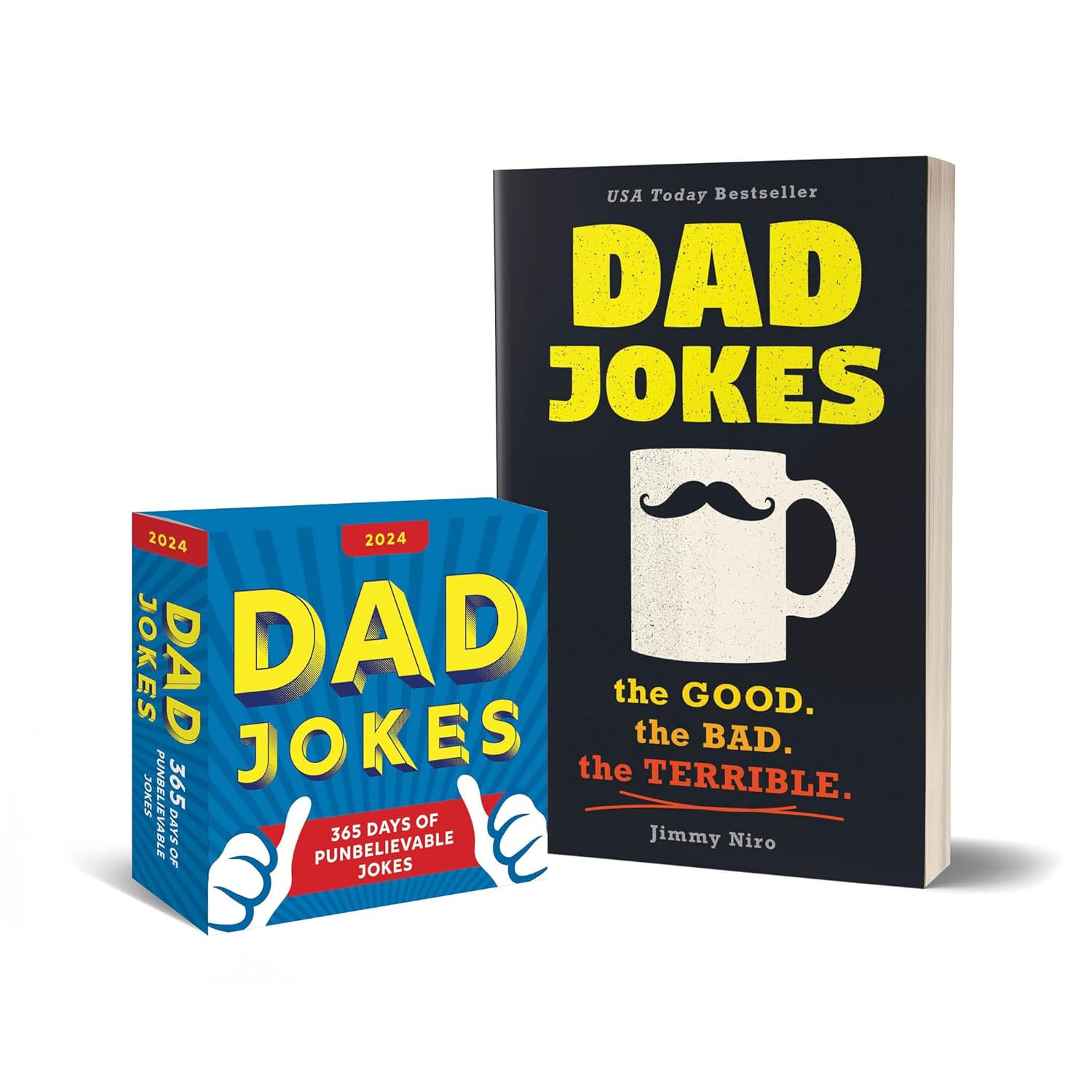 Dad Jokes 2024 Boxed Calendar and Book Gift Set: 950+ Punderful Jokes (Humor Boo