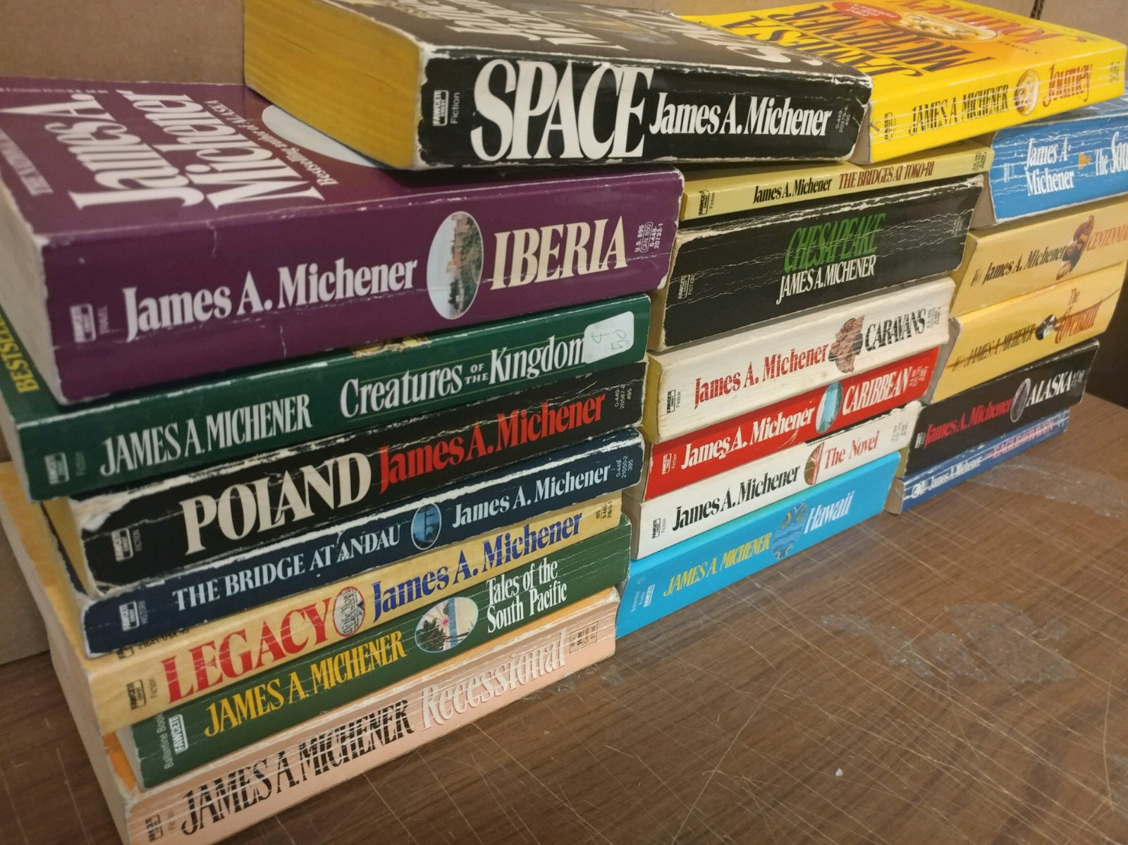 Lot of 10 JAMES A. MICHENER Books Vintage Paperback Softcover *RANDOM* MIX Set