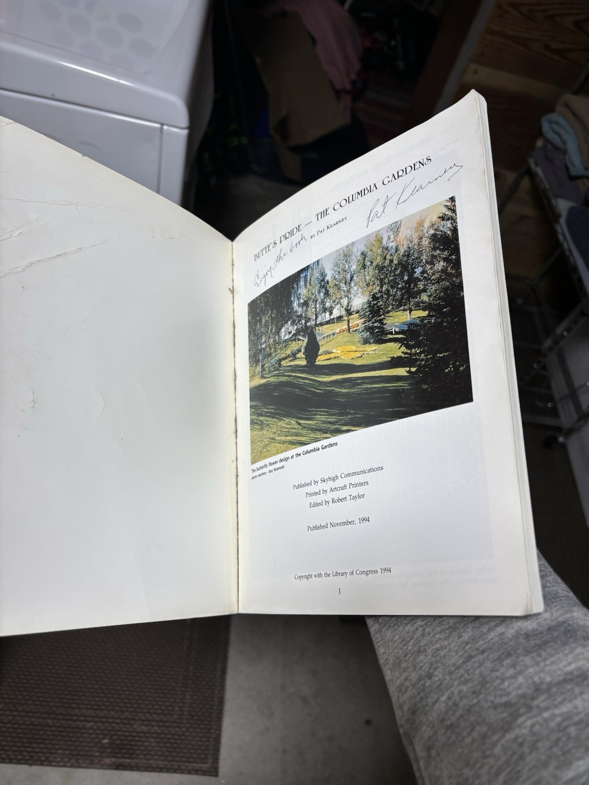 Butte’s Pride – The Columbia Gardens by Pat Kearney Signed By Author