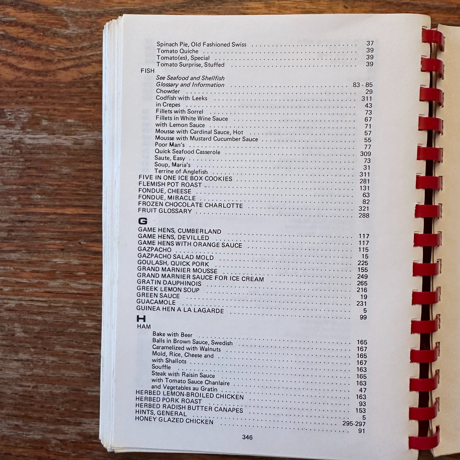 Le Cookbook American Hospital of Paris 1982 Spiral-Bound Paperback GOOD