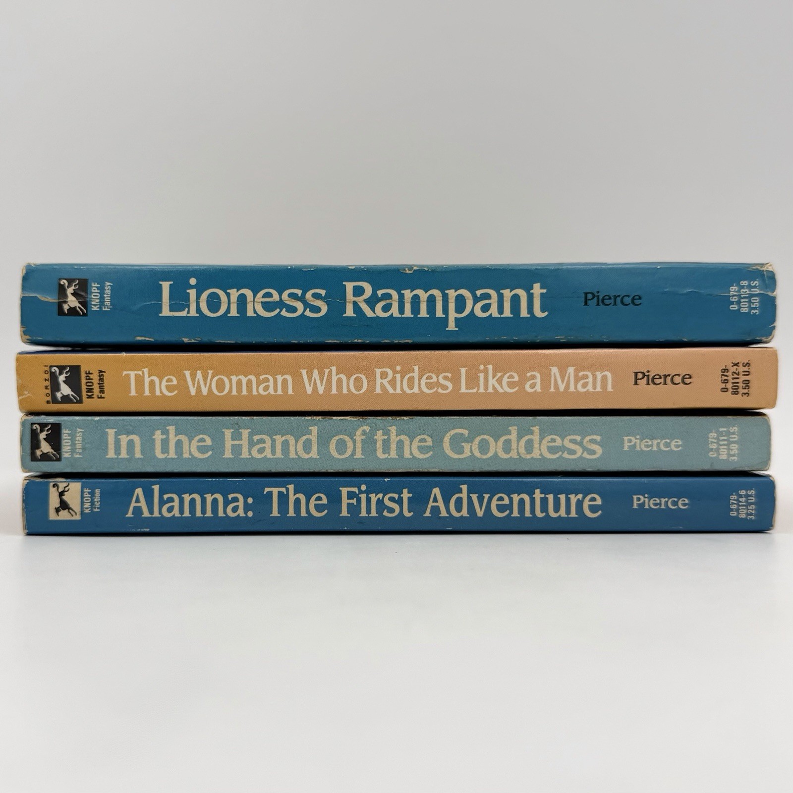 Song of the Lioness 1-4 – Tamora Pierce (mmpb set, 1st prints) Borzoi, 1989-1990