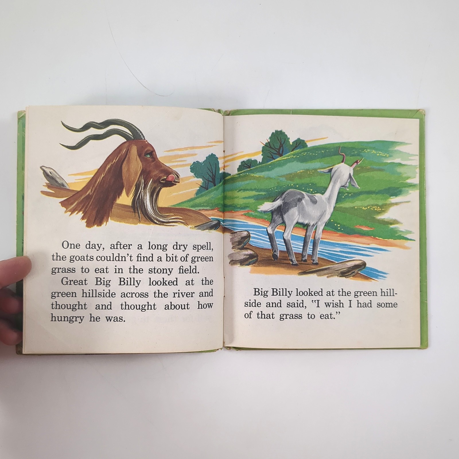 Three Billy Goats Gruff Troll Bridge Tell A Tale Picture Book Lee Ames 1954