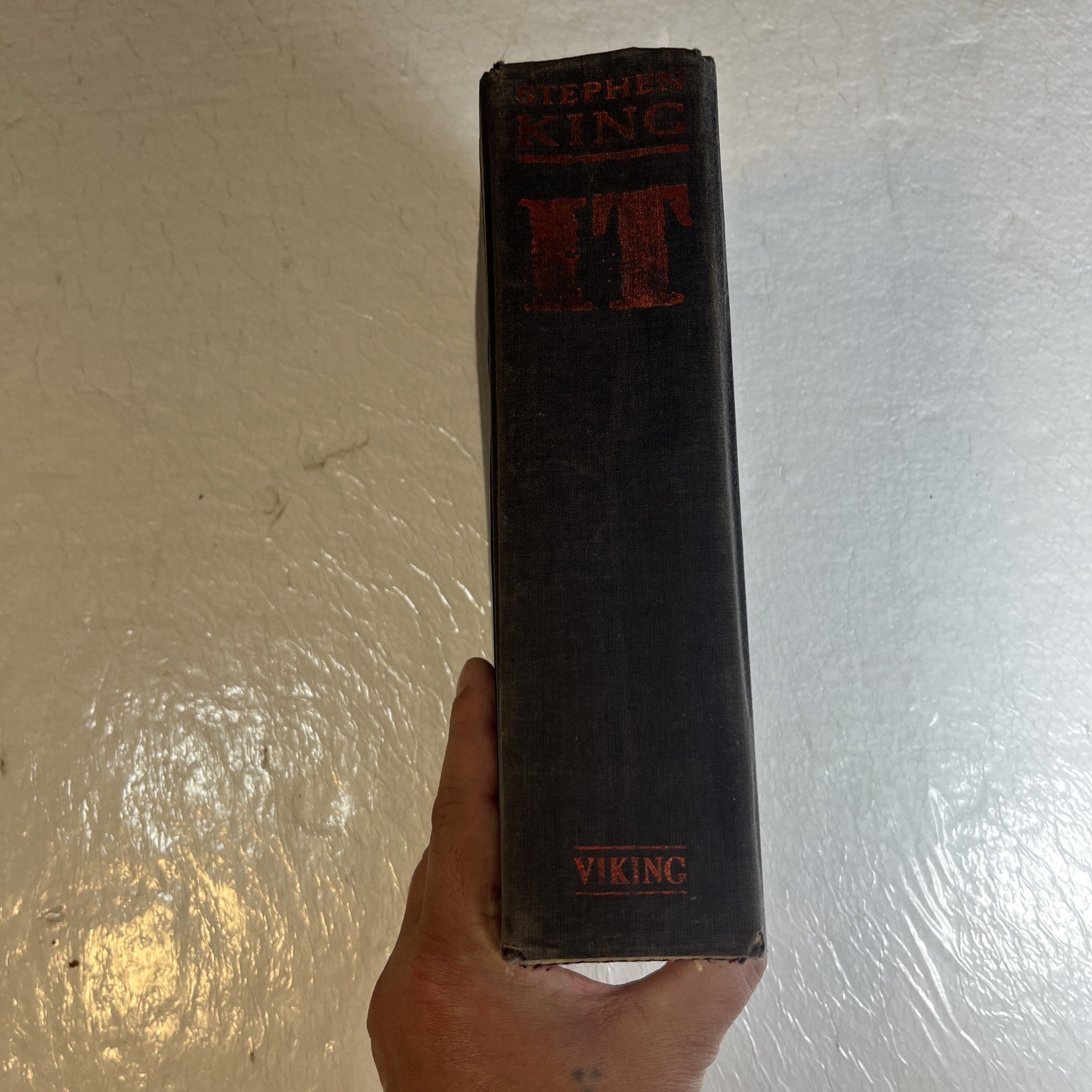 Stephen King It Viking Press HC 1st Print Derry Pennywise (NO SLIP COVER)