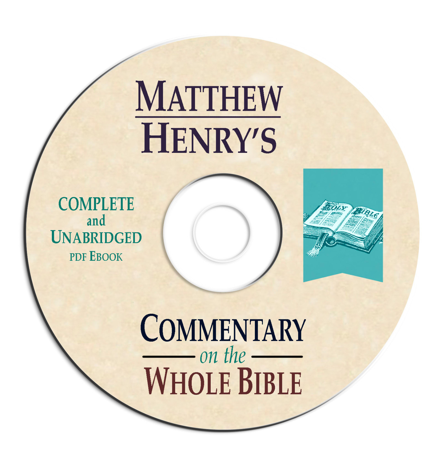 Matthew Henrys Complete Commentary Whole Bible-ALL 6 VOLUMES +Concise Version-CD