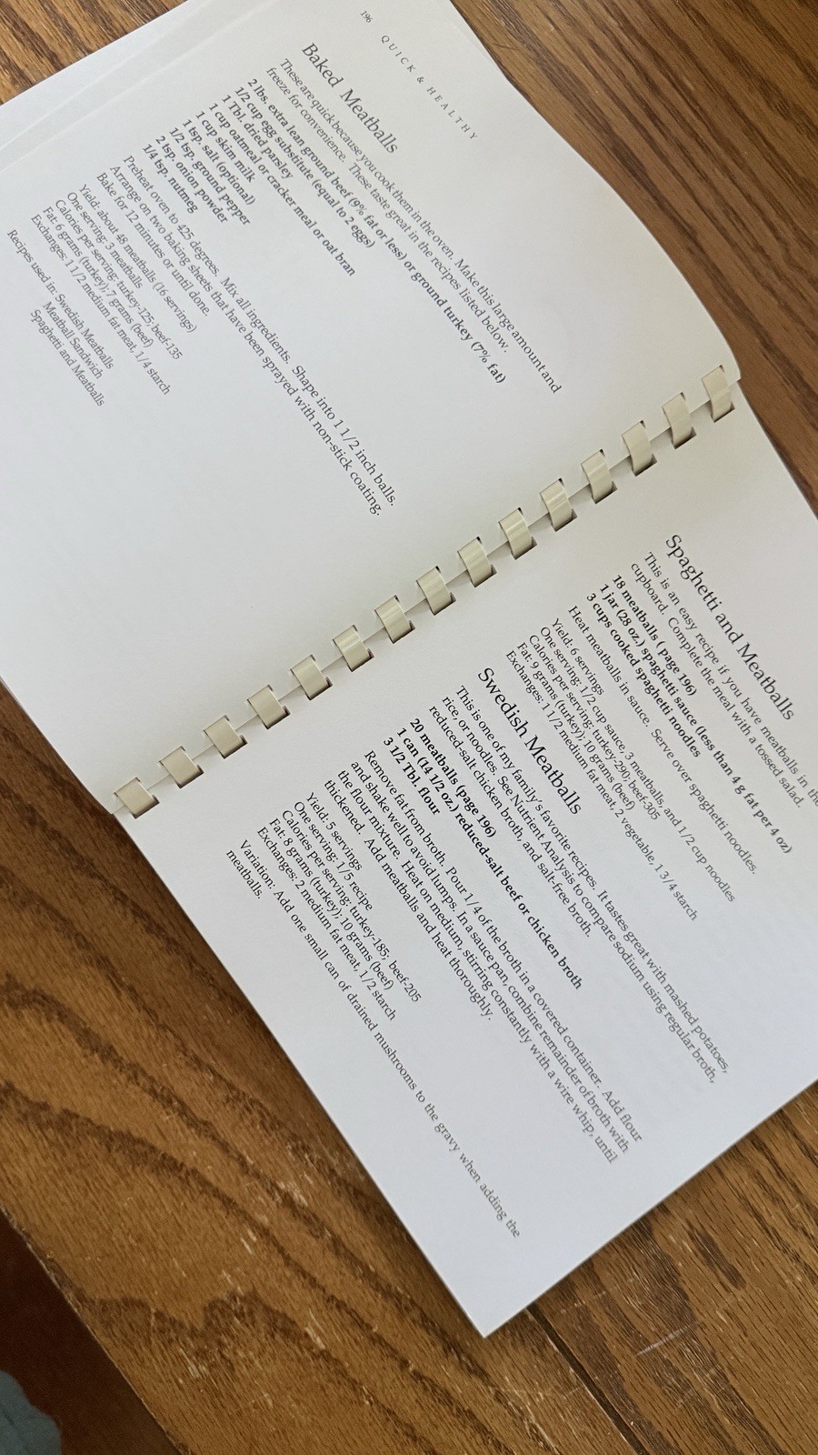 Quick & Healthy Recipes and Ideas cookbook, 1990s