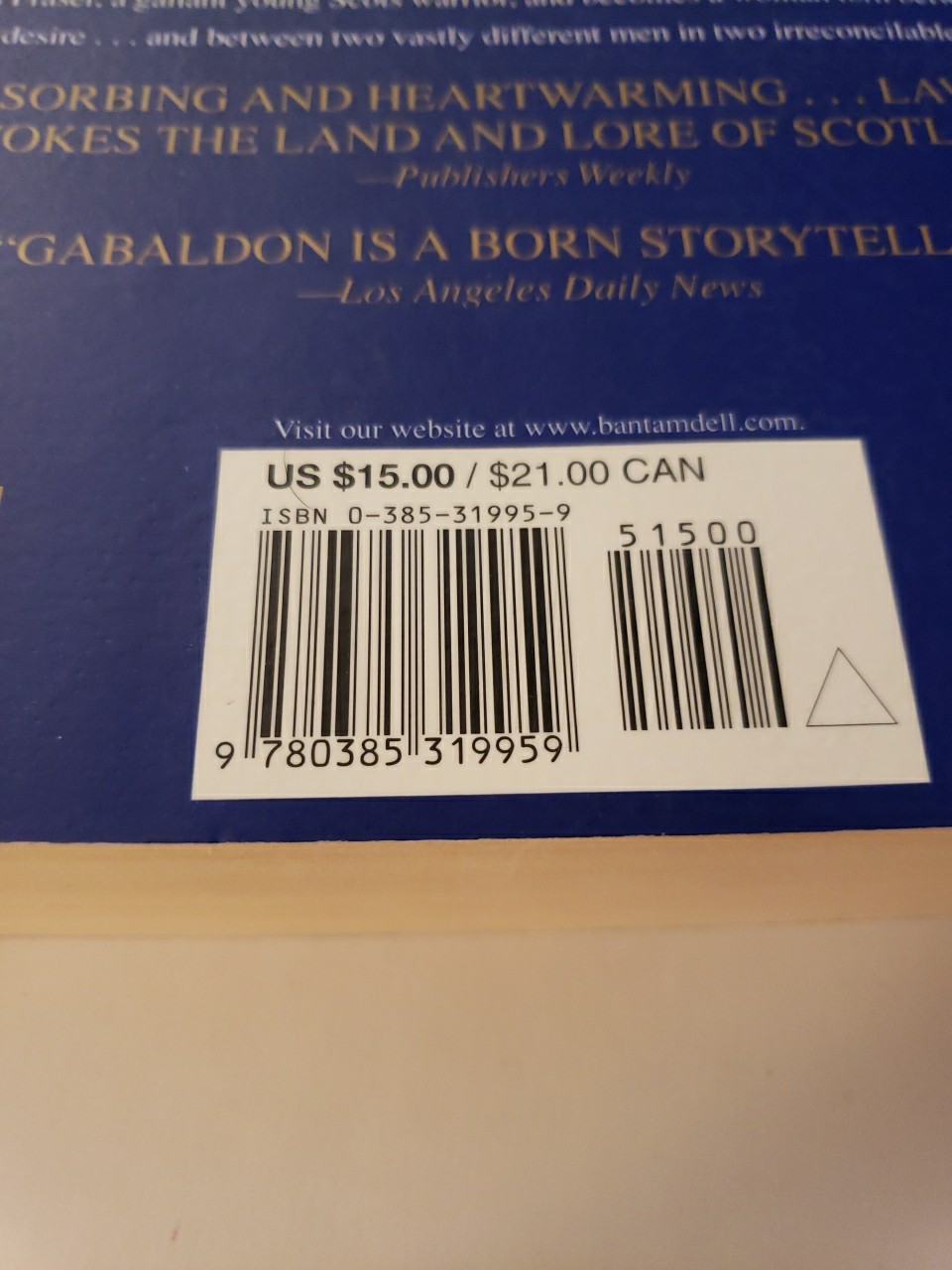 Outlander Ser.: Outlander : A Novel by Diana Gabaldon (1998, Trade Paperback)
