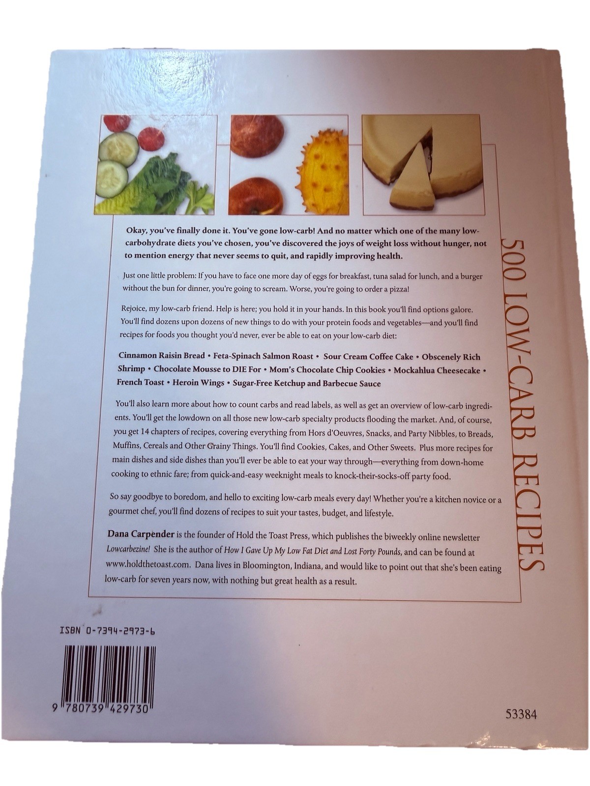 500 LOW CARB RECIPES SNACKS DESSERT MORE HARD COVER BOOK 9 X 10” A-1 493 PAGES