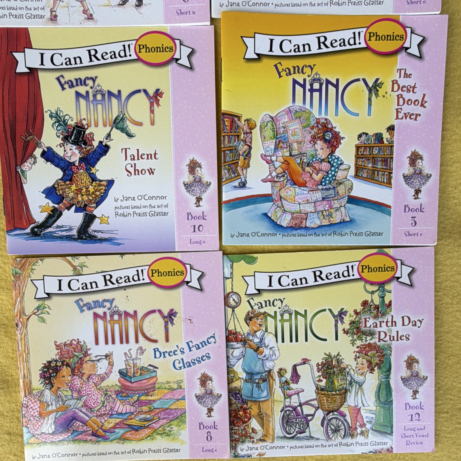 I Can Read! Phonics Fancy Nancy Lot of 8 by Jane O’Connor Paperback Illustrated