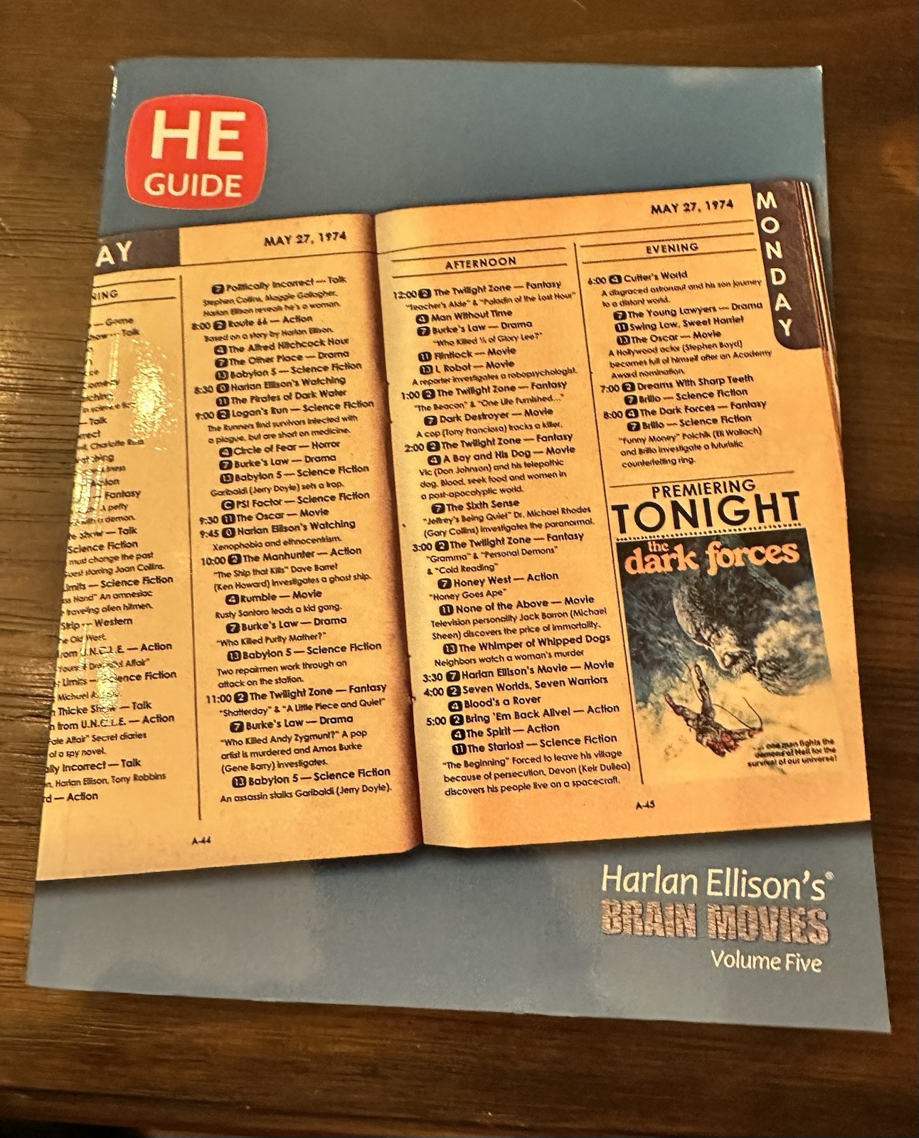 Harlan Ellison Brain Movies Vol 1-8 With V1 Signed