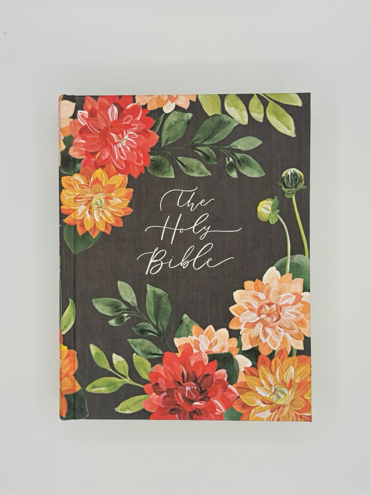 CSB Notetaking Bible, Hosanna Revival Edition, Dahlias Cloth-Over-Board