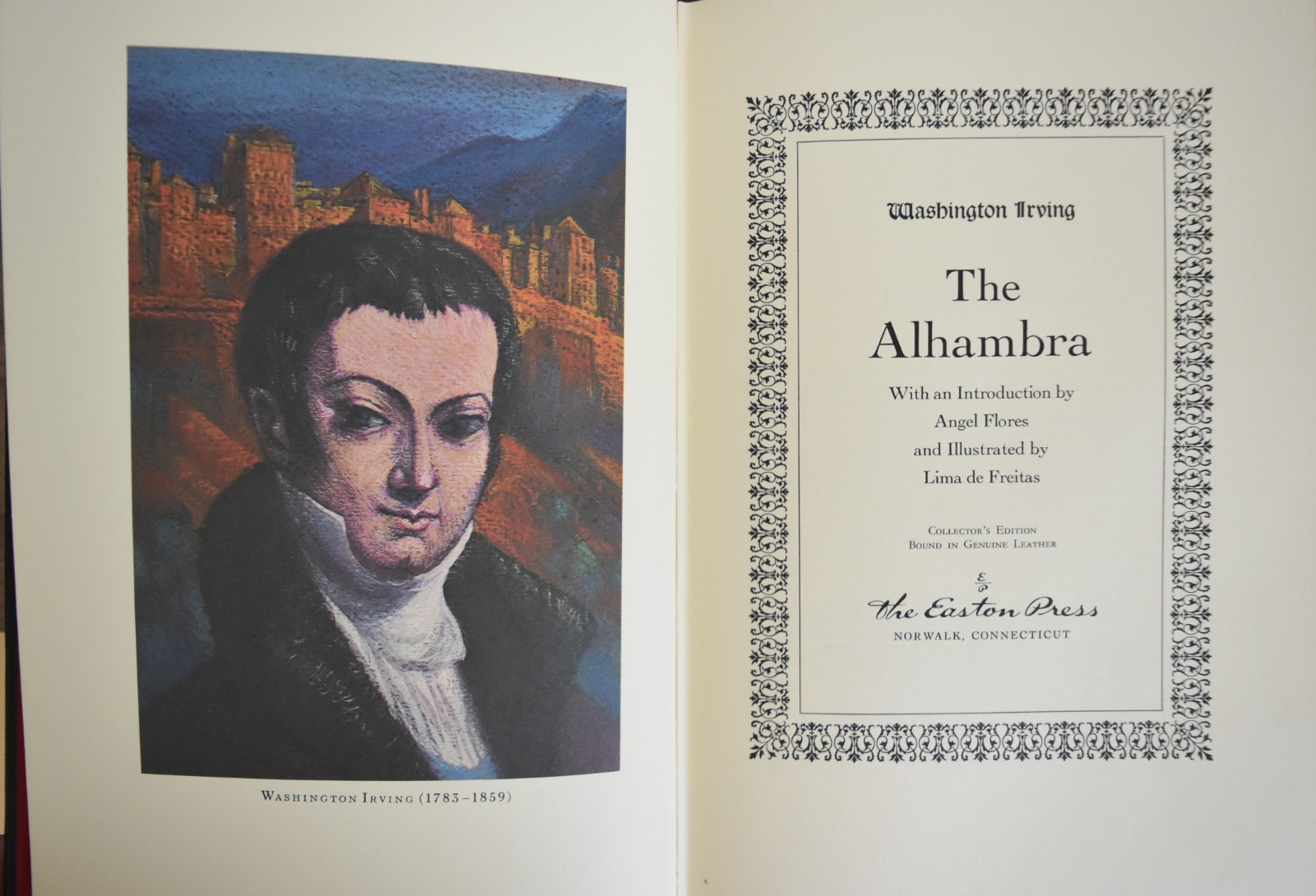 The Alhambra by Washington Irving, Easton Press Collector’s Edition, HC/VGC