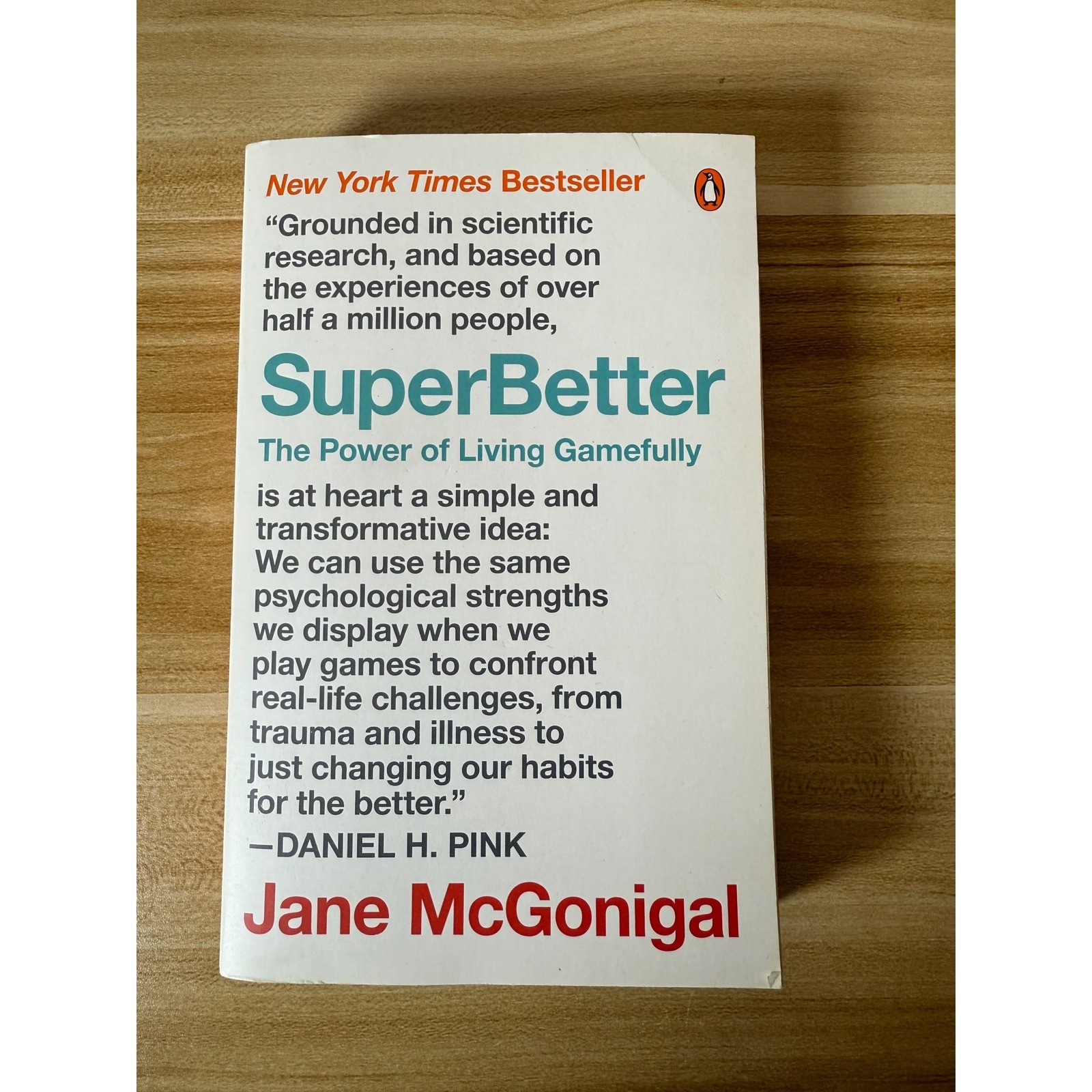 SuperBetter Jane McGonigal New York Times Bestseller Book Gamefully Living