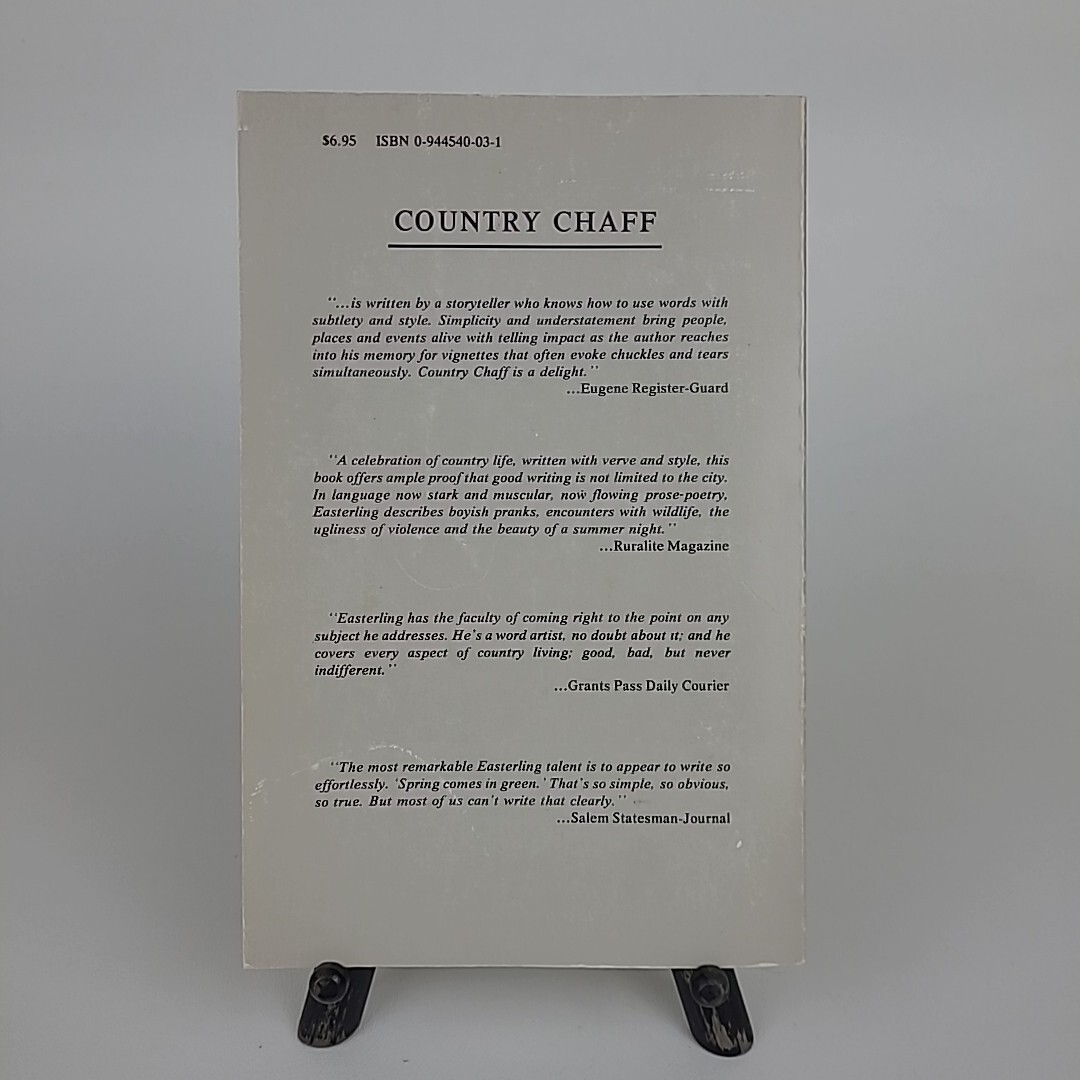 **SIGNED COPY** Country Chaff II by Jerry Easterling Vintage Salem Oregon