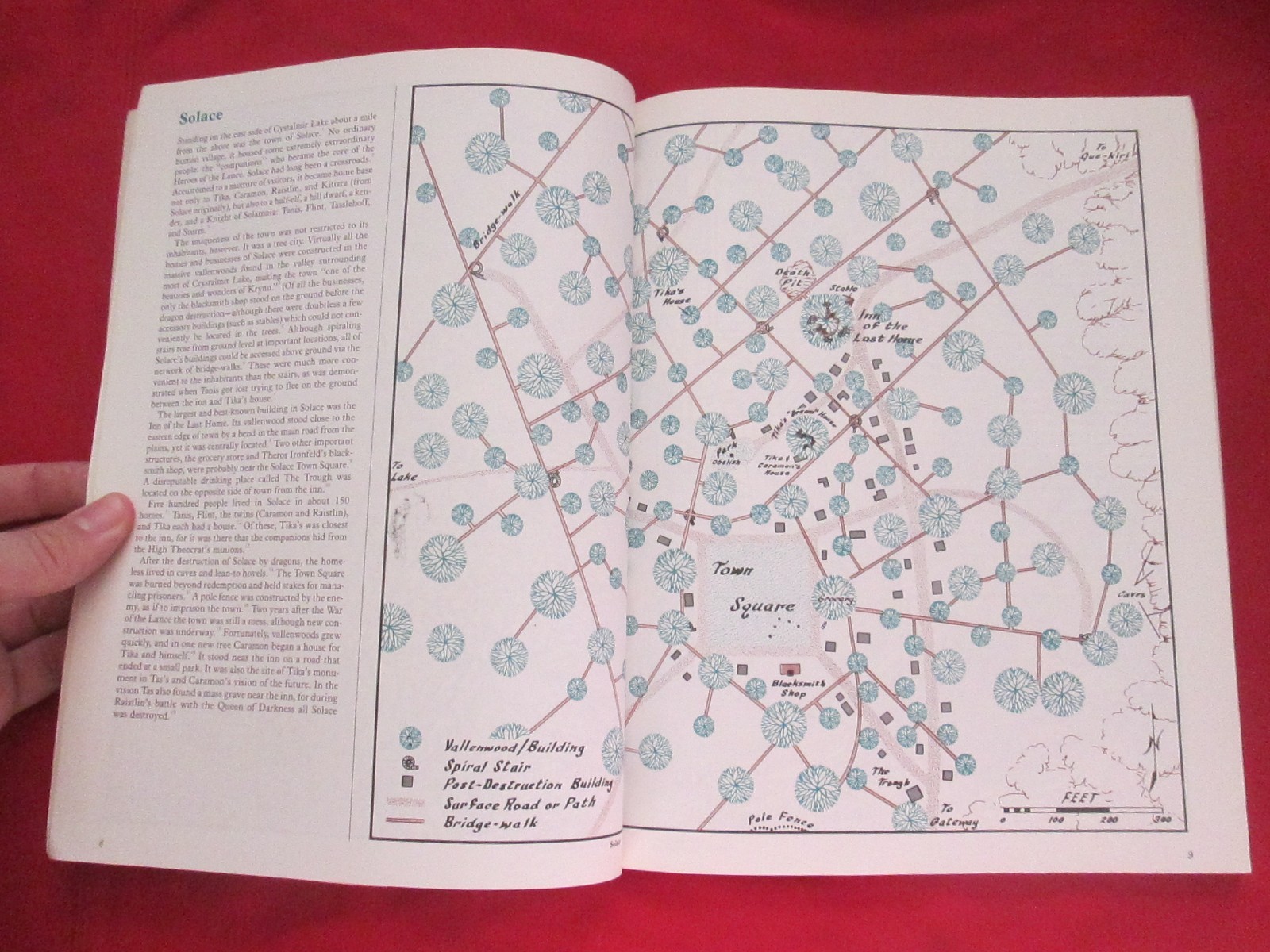Dungeons & Dragons The Atlas Of The DragonLance World TSR 8448 1987