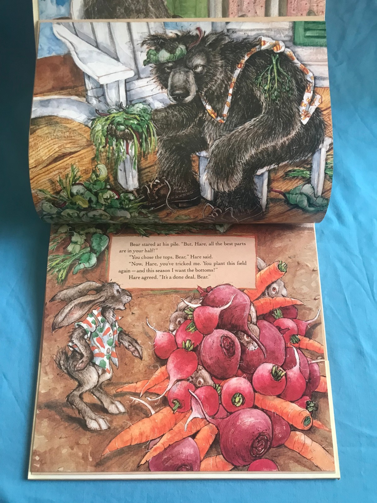 Tops and Bottoms by Janet Stevens (1995, Hardcover) ~ Caldecott Honor Book