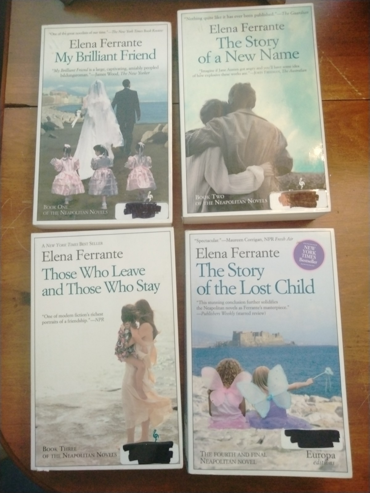 Ferrante, Elena: NEOPOLITAN 1-4 Book Lot VG