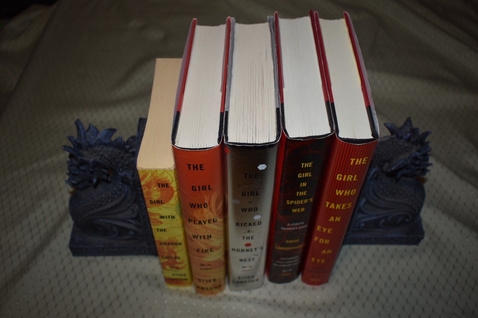 Millenium series by Stieg Larsson/Others (4 hardcovers,1st Edition/Varied Print)