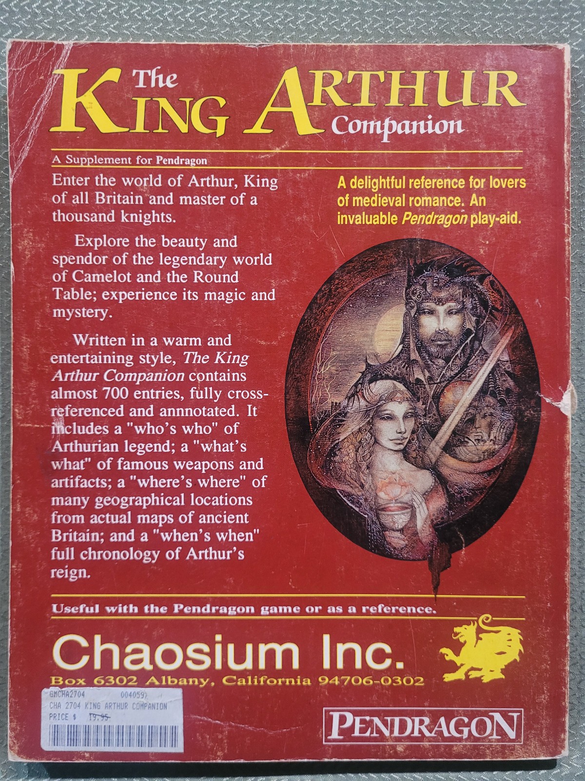 The King Arthur Companion by Phyllis Karr Pendragon Chaosium 2704