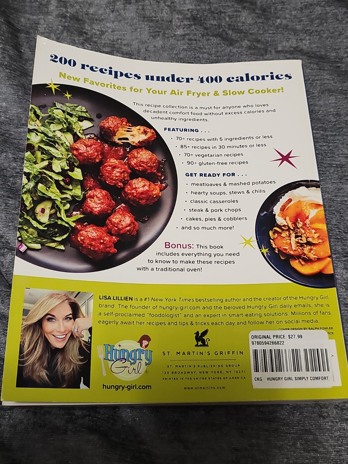 Hungry Girl Simply Comfort Cookbook (Paperback) By Lisa Lillien
