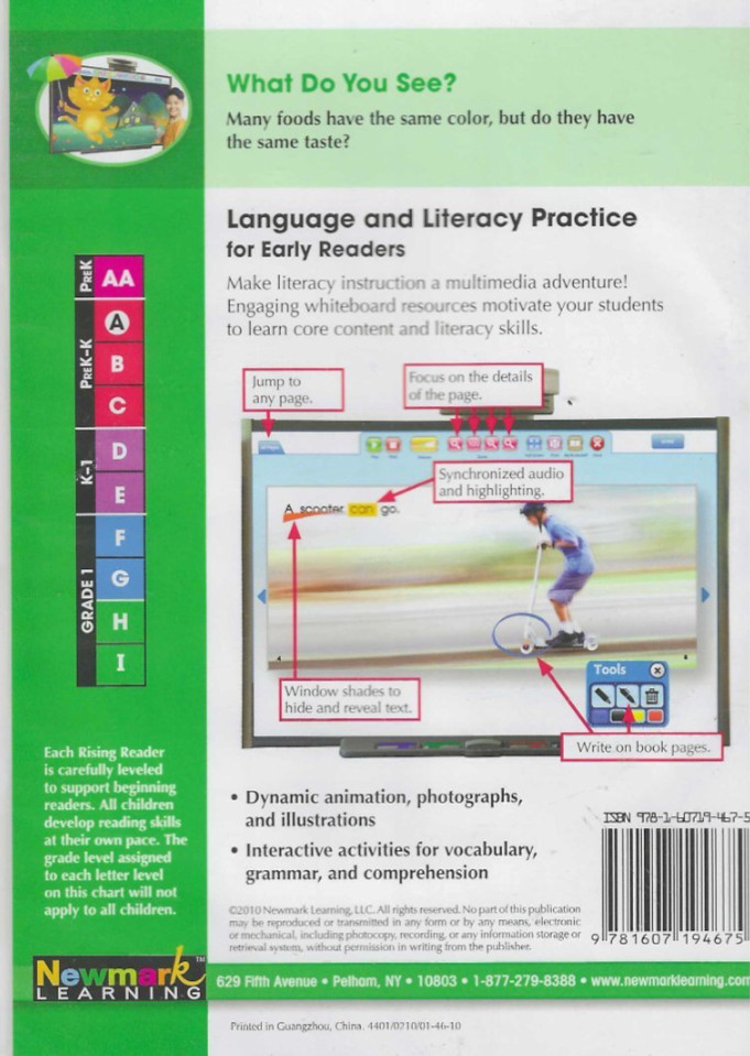 Interactive Whiteboard, What Do You See? NEW! Science Vol. 2 Newmark Learning