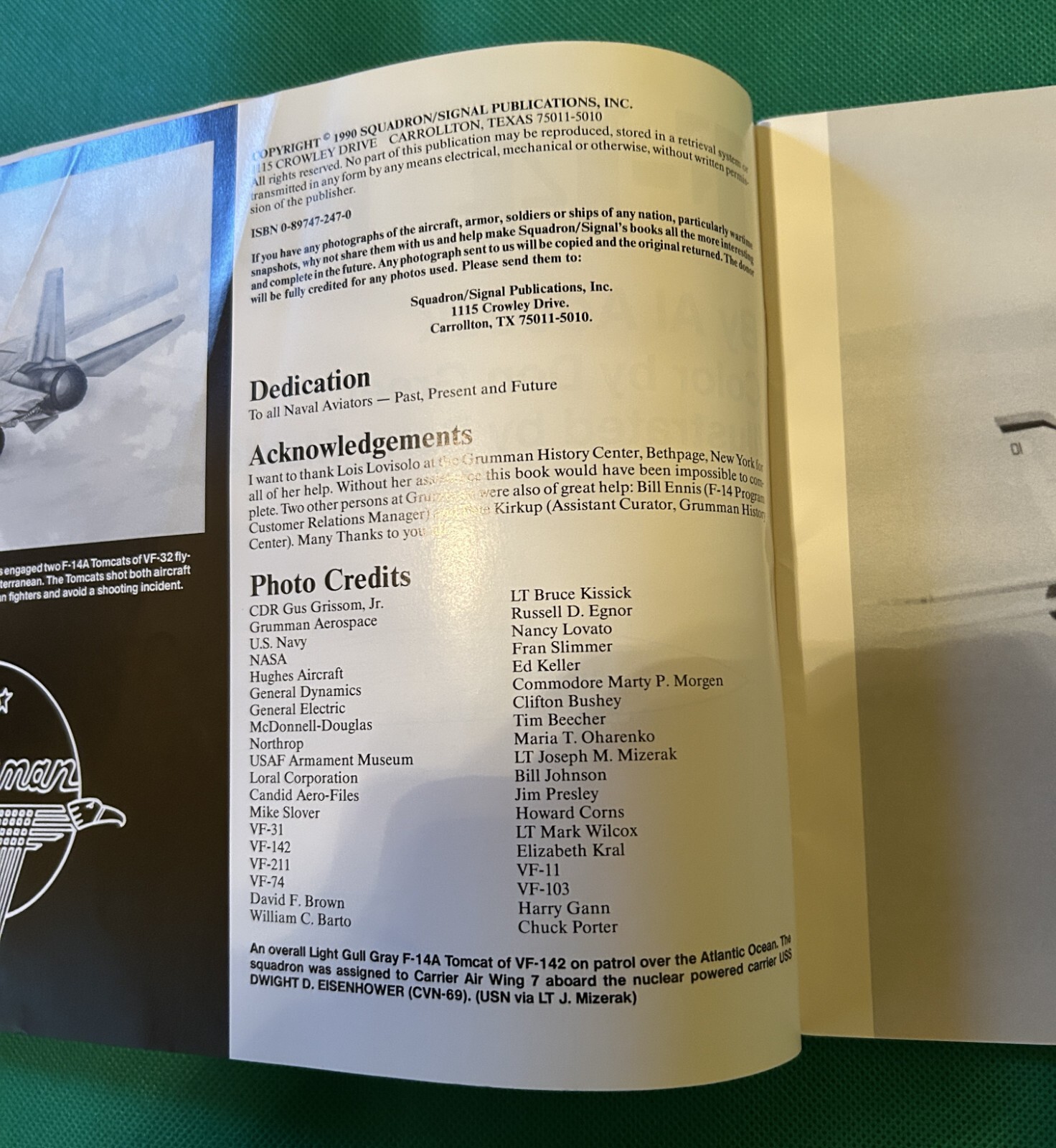 F-14 Tomcat In Action Aircraft Number 105 Fighter Jet Book by Al Adcock