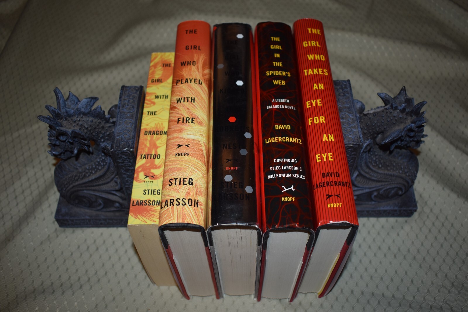 Millenium series by Stieg Larsson/Others (4 hardcovers,1st Edition/Varied Print)