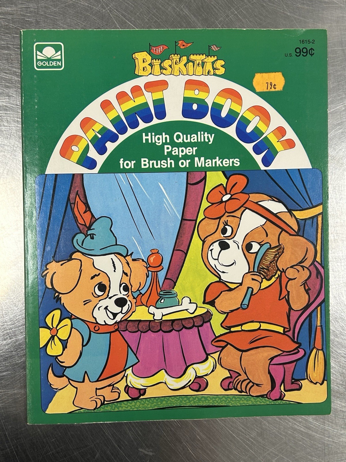Vintage 1984 Biskitts Golden Paint Book NEW Unused NOS All Pages Clean Pristine
