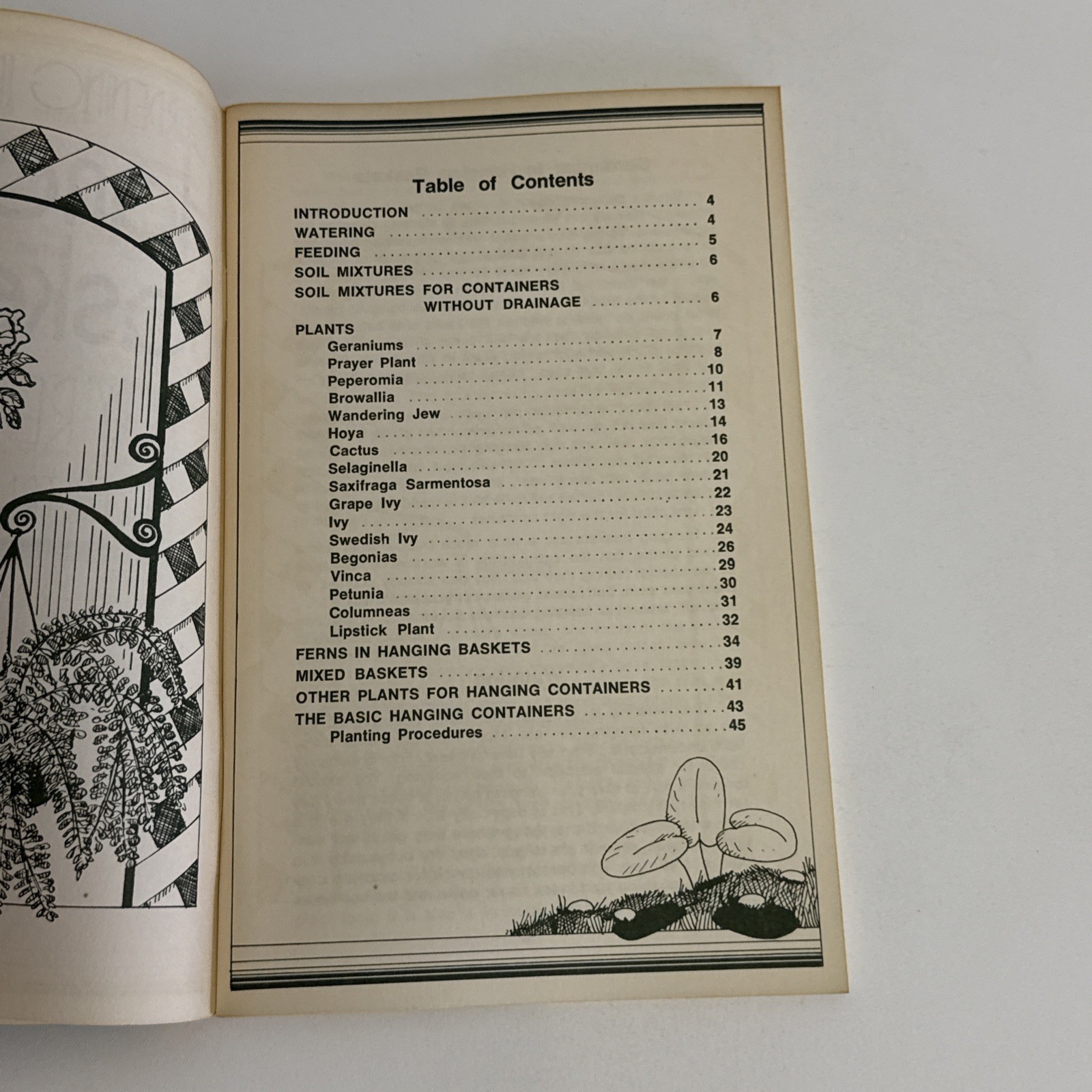 Vintage Gardening In Hanging Baskets Softcover Rex Mabe 1973 Potpourri Press