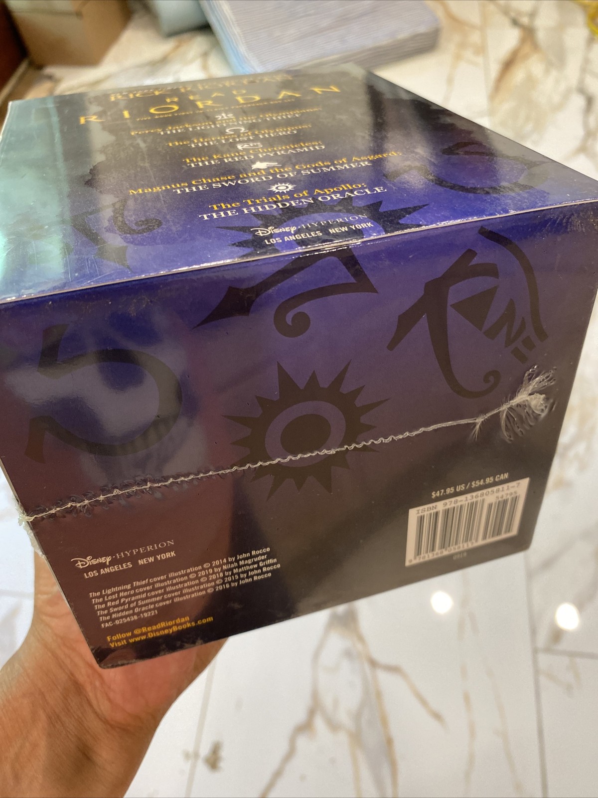 Read Riordan Rick Riordan Paperback Novel 5 Book Box Set Collection~New! Sealed!