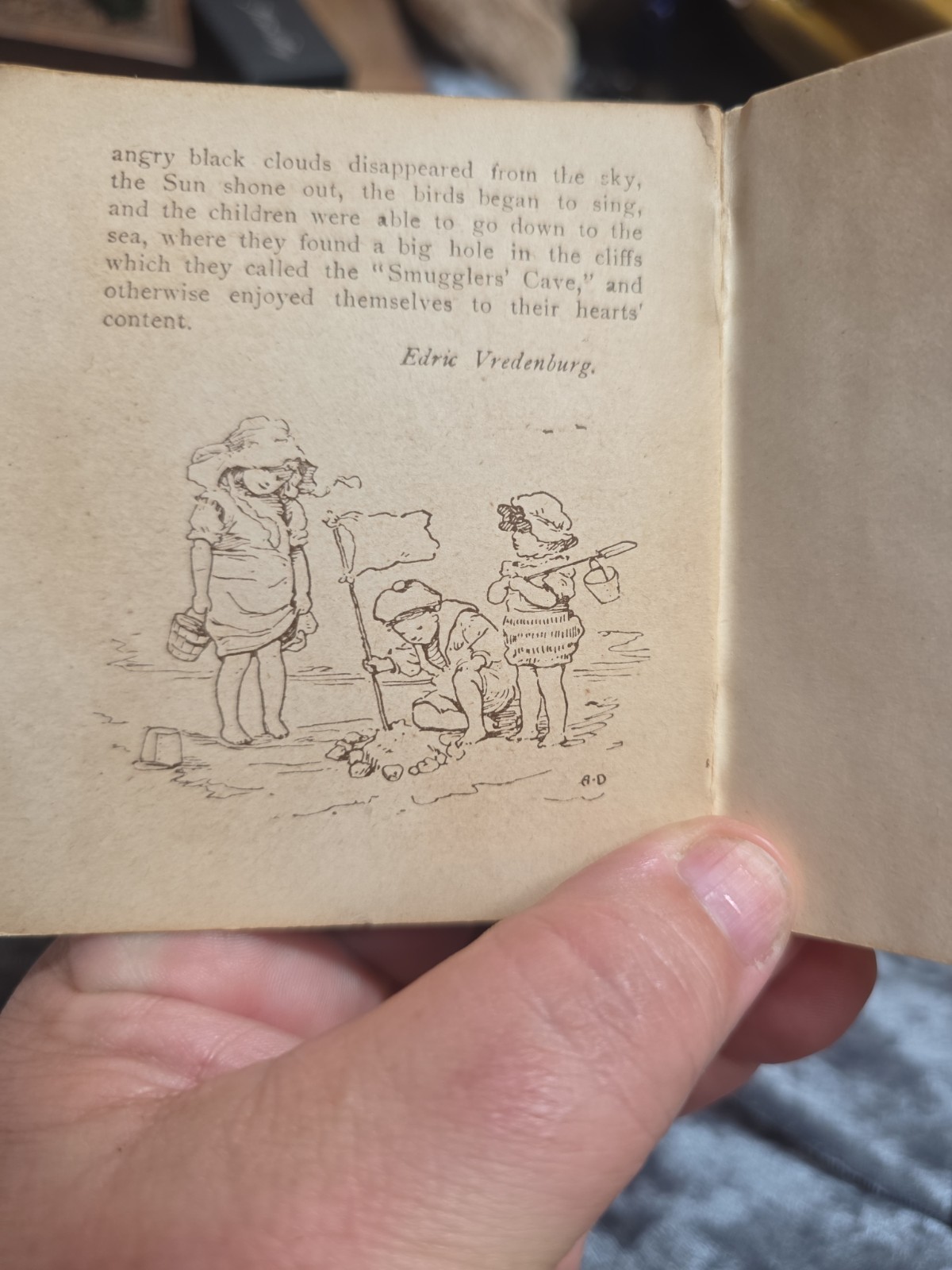 “Like Grandpa” 1886 by Ernest Nister Mini Book
