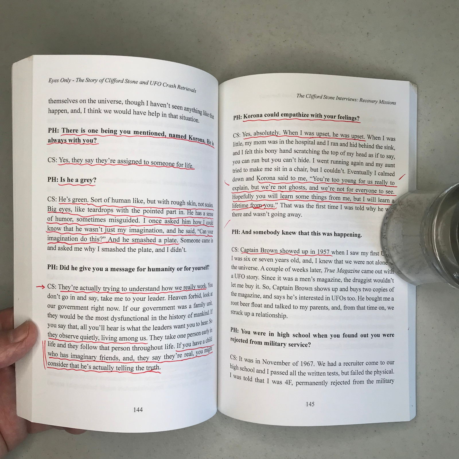 “Eyes Only” Clifford Stone UFO Crash Retrievals Paperback 2011 – 223 Pages
