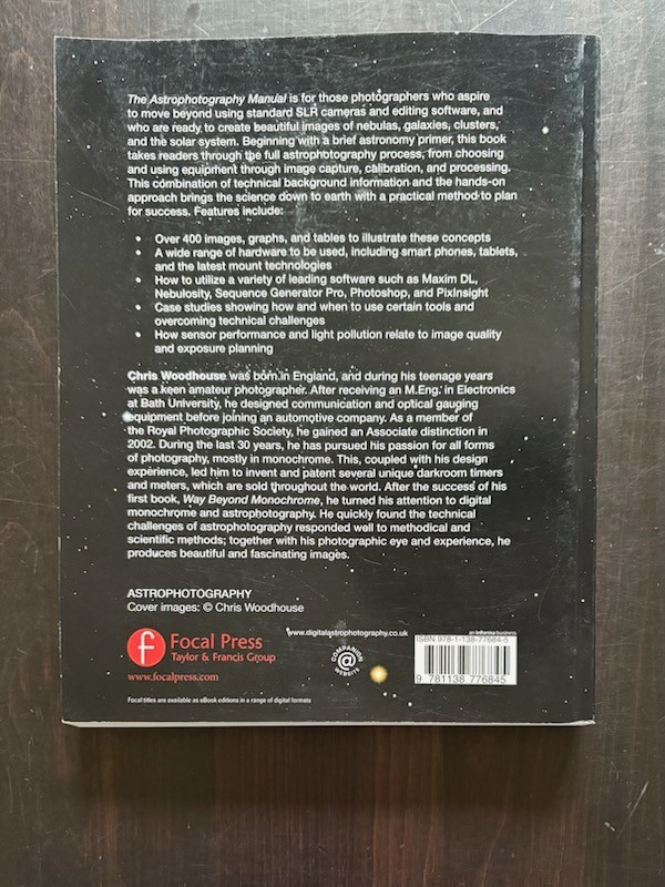 The Astrophotography Manual by Chris Woodhouse deep space imaging pb science