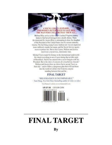Final Target (Wind Dancer) by Johansen, Iris, Good Book