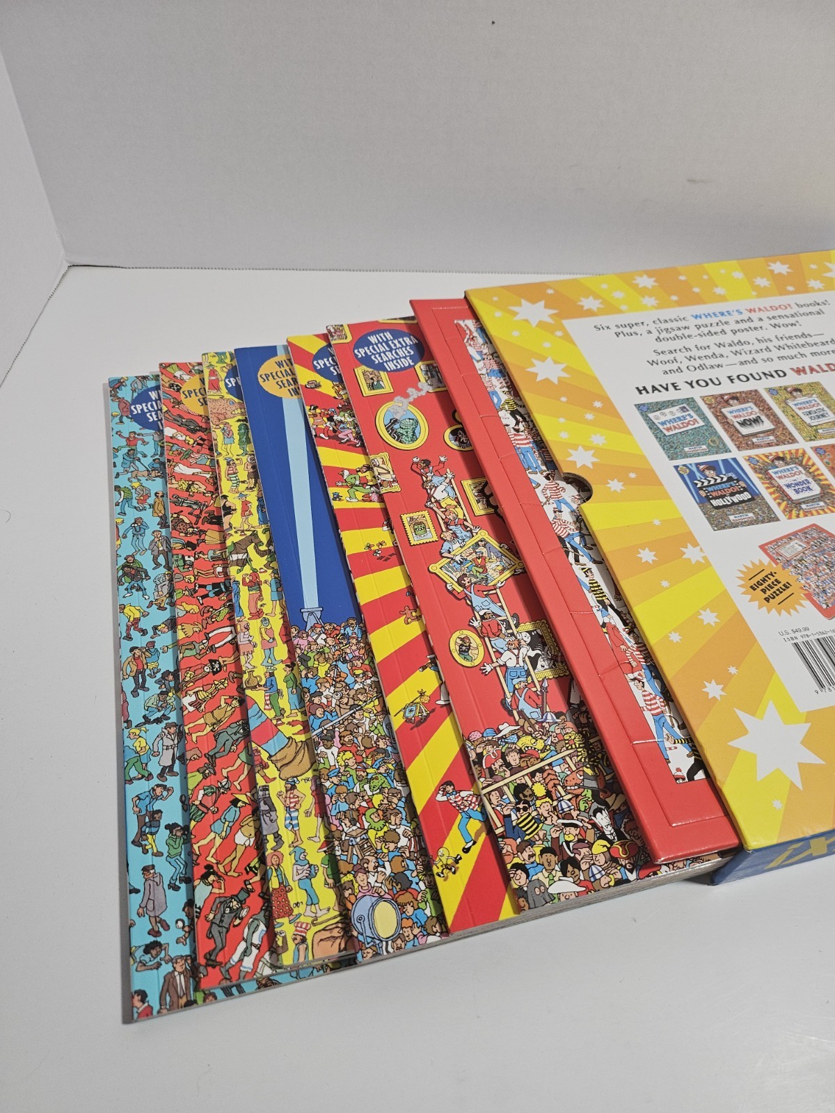Where’s Waldo Super Six Set 6 Books And Puzzle Book Set in Slip Case Cover
