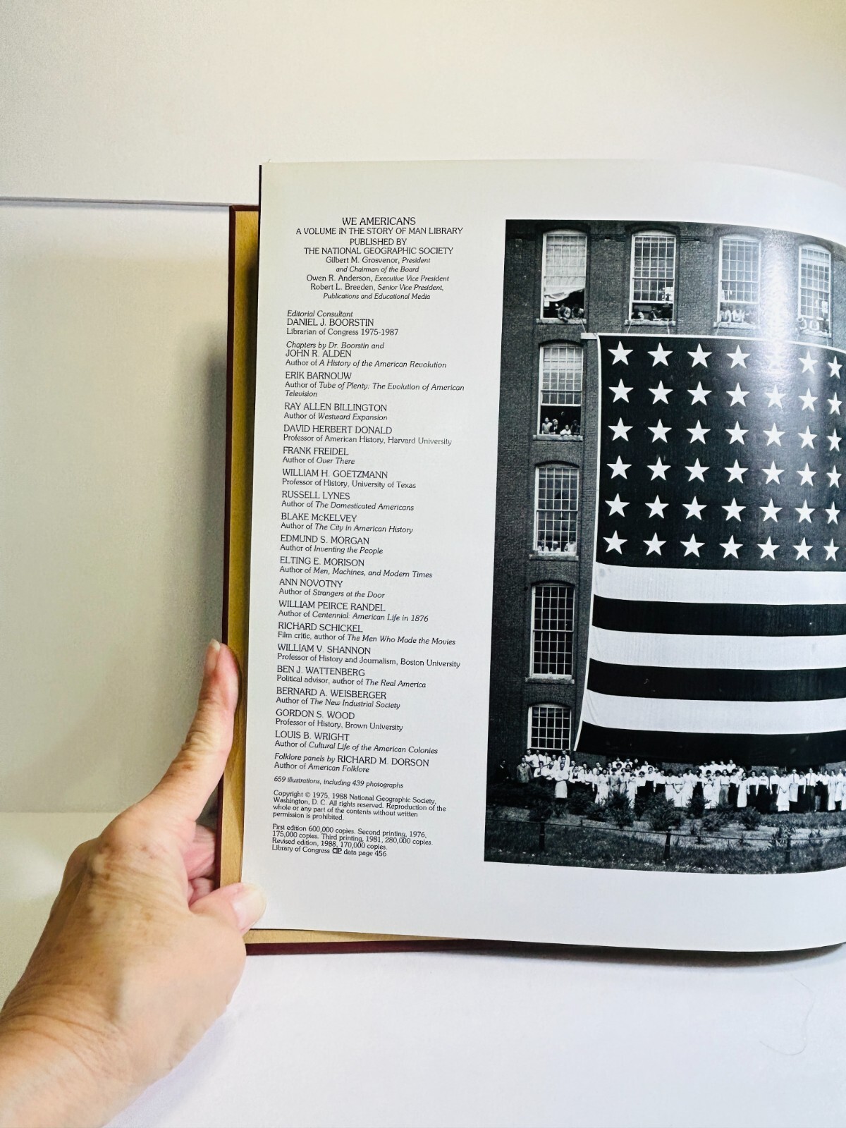 color photo book We Americans Nat Geo 1988 history culture illustrated HC 456 pg