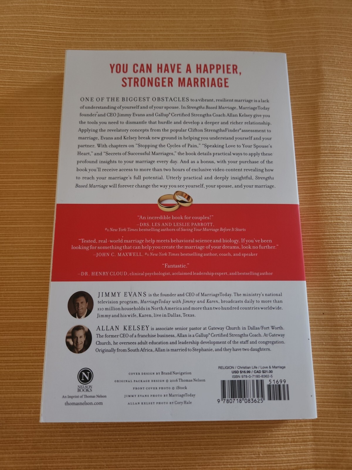 Jimmy Evans Strengths Based Marriage (Paperback)