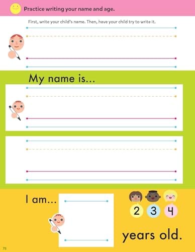 ABIS Wipe Clean Workbook for Kids 80 Pages Trace Letters Numbers Shapes Activ…