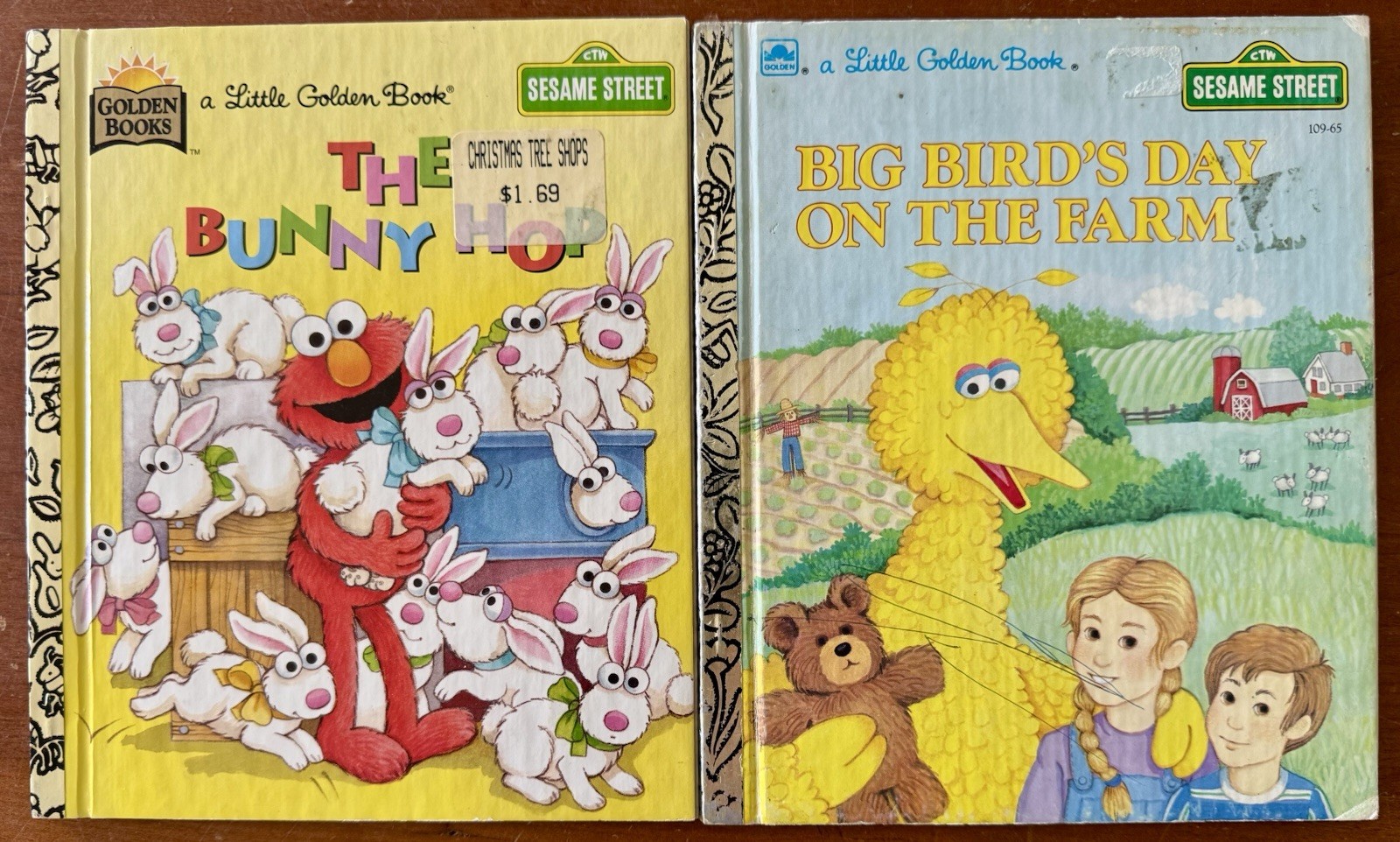 A Little Golden Book Vintage CTW Sesame Street 8 Book Lot – Grover, Big Bird
