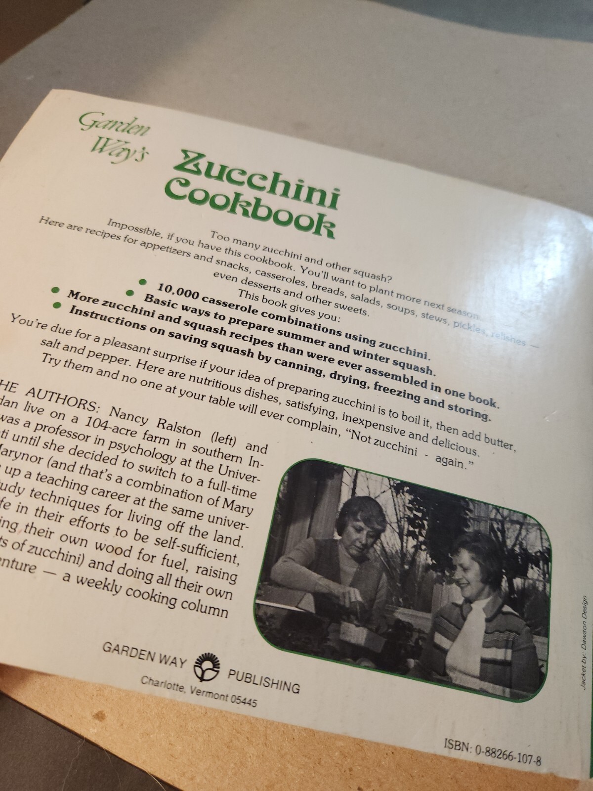 Vintage Cookbook Recipes Kitchen Garden Ways Zucchini Squash 140 Pages Casserole