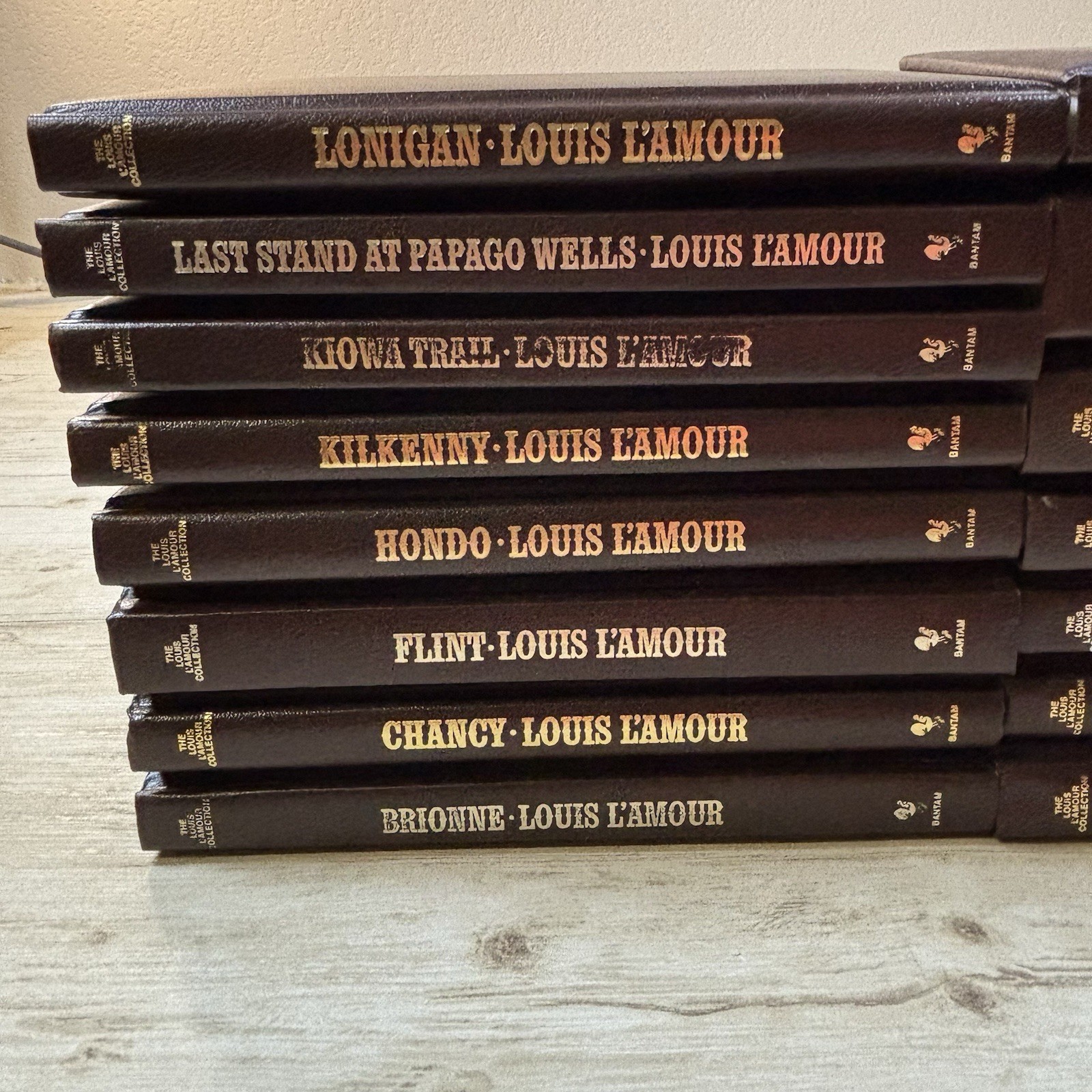 Louis L’Amour 15 Book Lot Leatherette Hardcover Gunfighter Western Collection