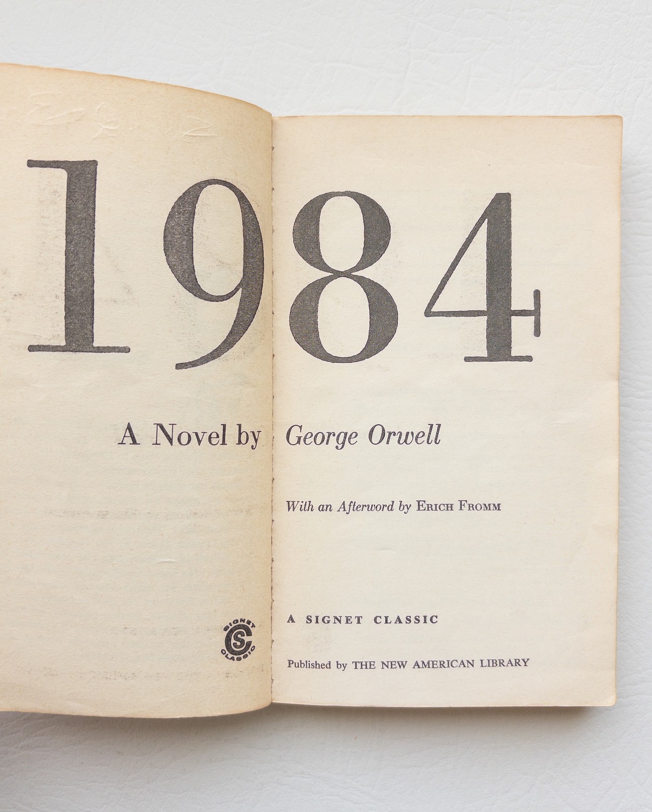 1984 by George Orwell Signet Classics Vintage Paperback