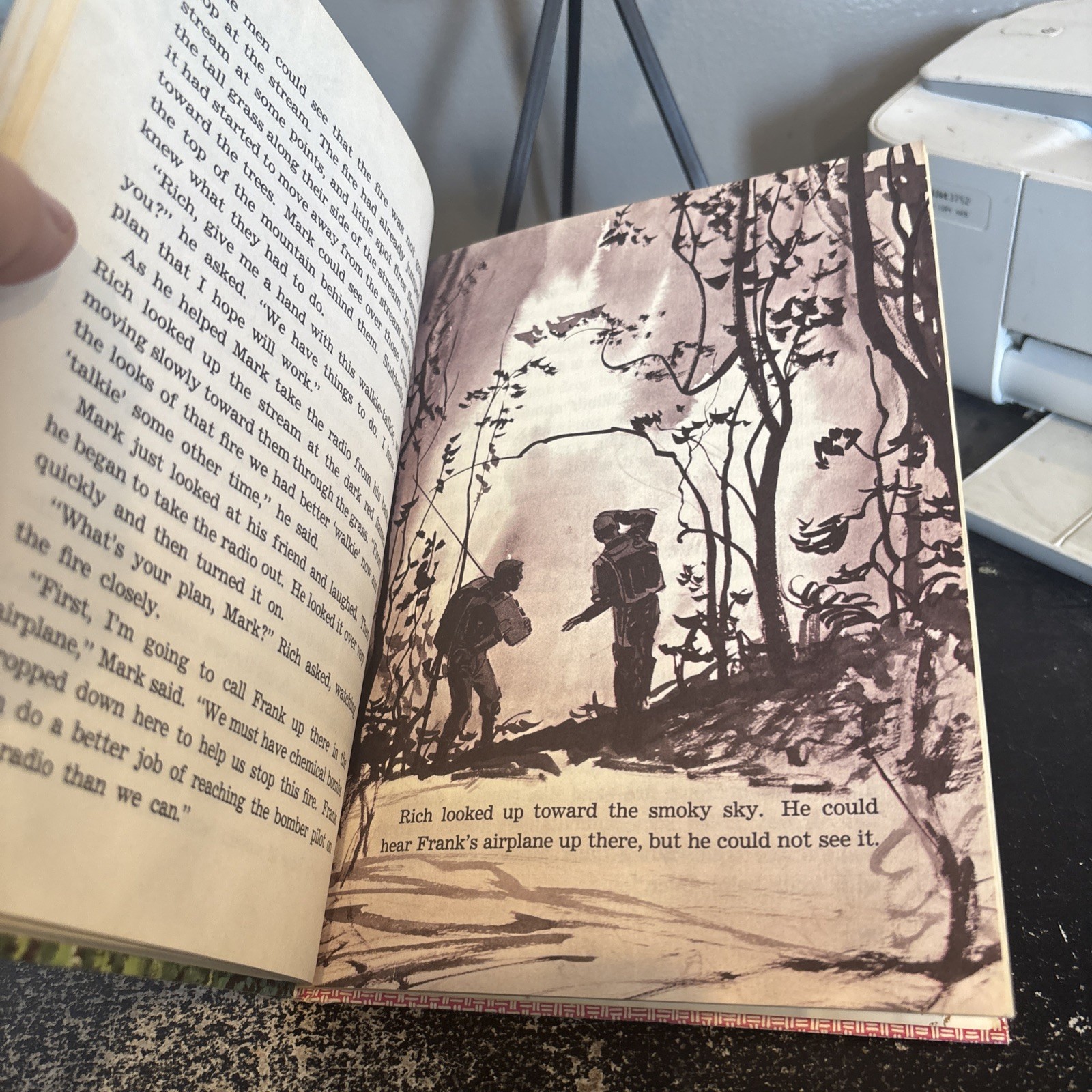 CHILDRENS BOOKS FIRE ON THE MOUNTAIN 1963 BAMMAN WHITEHEAD HARDCOVER Smoke Jump