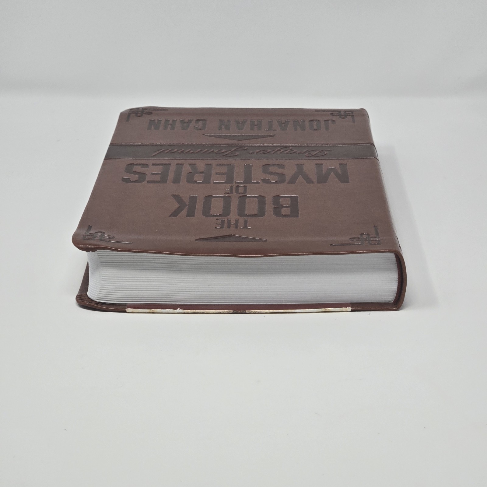 The Book of Mysteries Prayer Journal Jonathan Cahn Faux Leather Christian