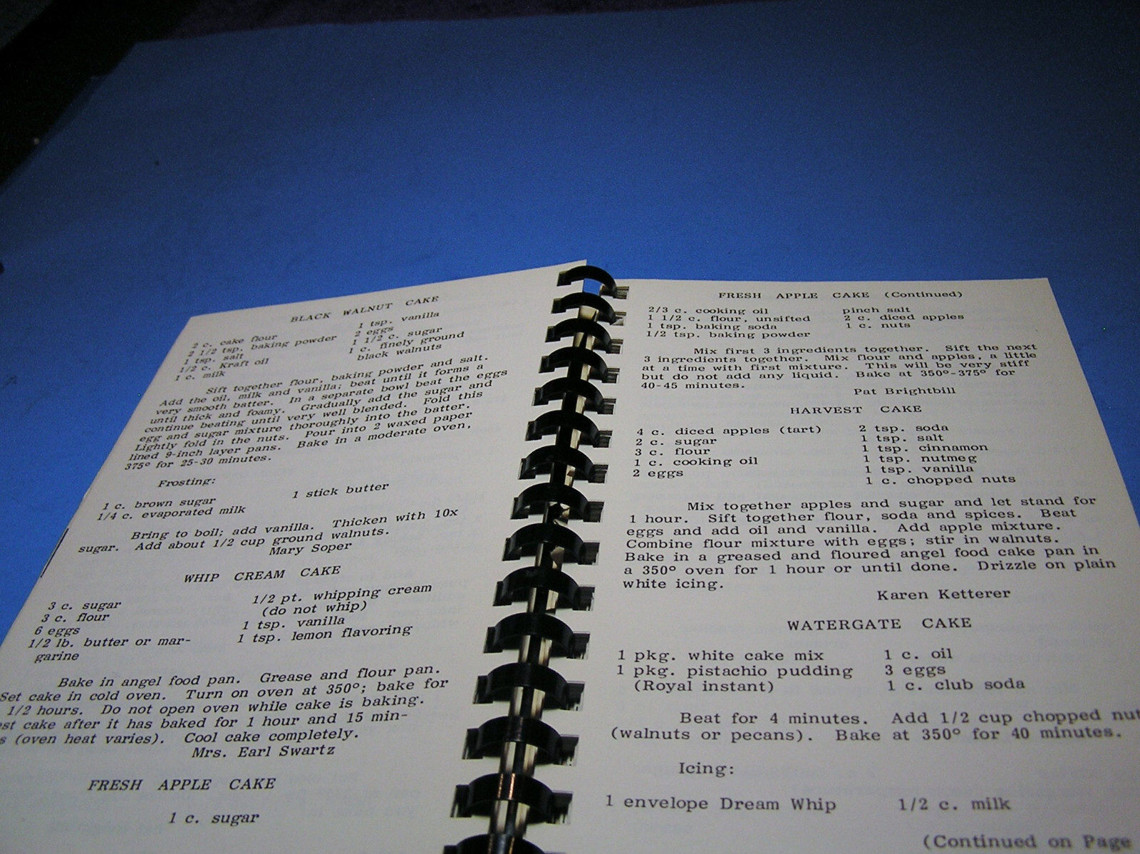 Enola, Pa – Mt. Zion UM Church Cherished Recipes -1982