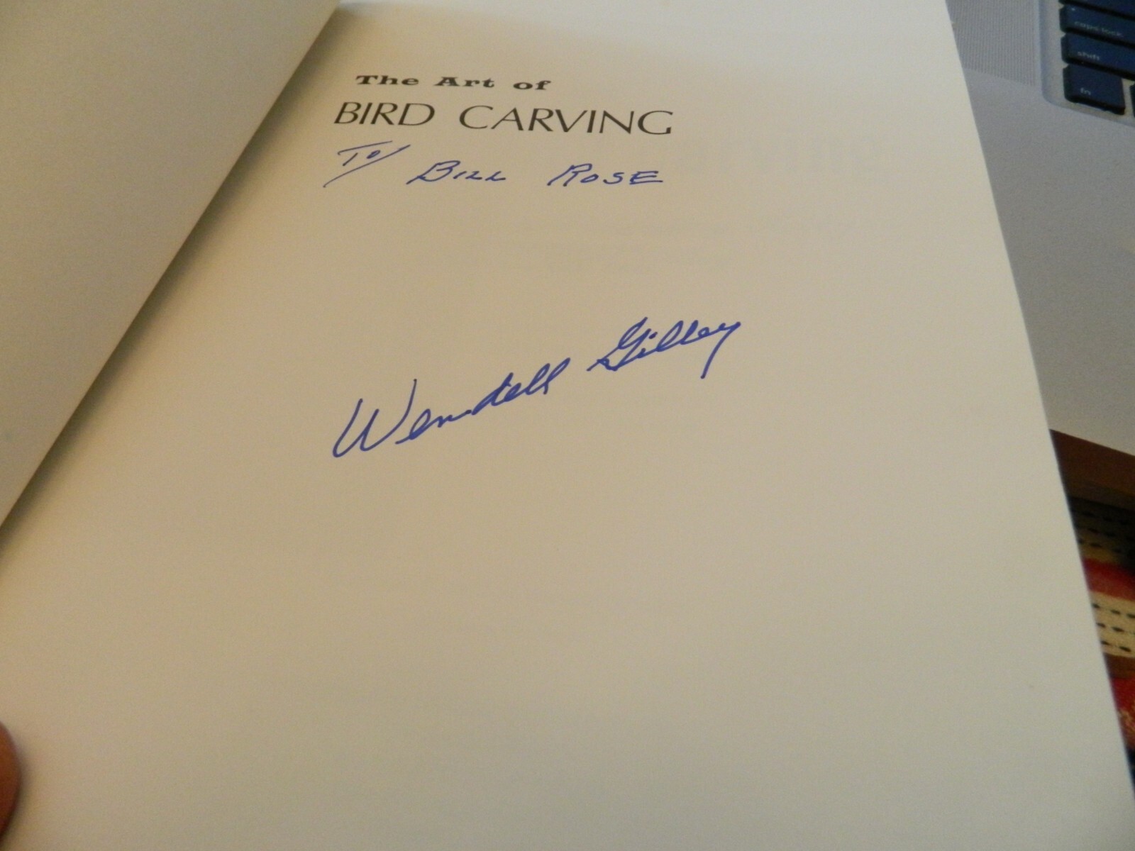 1972 The Art Of Bird Carving Boom Signed By Author Wendell Gilley Look Nice Item